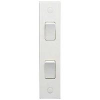 Exclusive moulded 2 gang 2 way architrave switch