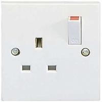 exclusive moulded 1 gang 13a switched socket