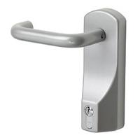 exidor handle operated outside access device silver