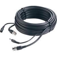 Extension cable [1x BNC plug, DC 5.5 socket - 1x BNC plug, DC 5.5 plug] 30 m Black Sygonix 43522D