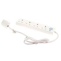 Extension Lead 240 Volt 4 Way 13A Surge Protection Switched 0.75 Metre