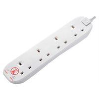 Extension Lead 240 Volt Surge Protected 6 Gang 13 Amp 2 Metre