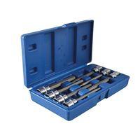 Extra Long 3/8in Square Drive Hex Bit Sockets 7Piece
