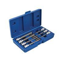 Extra Long 3/8in Square Drive Torx Bit Sockets 7 Piece