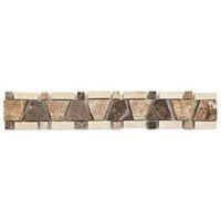 Expresso Emperador Mosaic Ceramic Border Tile (L)285mm (W)50mm