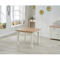 ex display somerset 90cm flip top oak and cream table