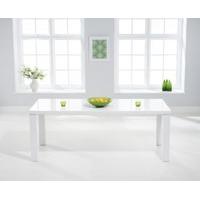 Ex-Display Atlanta 180cm White High Gloss Dining Table