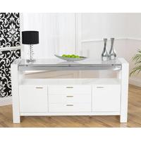 ex display cannes 160cm high gloss white sideboard
