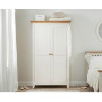 ex display camden ash and cream 2 door all hanging wardrobe