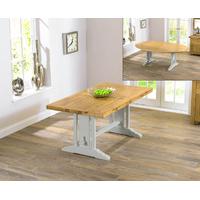 Ex-Display Cavendish 165cm Oak and Grey All Sides Extending Table