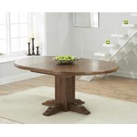 Ex-Display Torino Dark Oak Extending Pedestal Dining Table