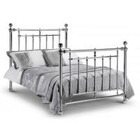 Express 135cm Metal Bed In Chrome Finish