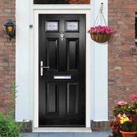 External Virtuoso Carlton Two Savona Composite Door, Shown in Black