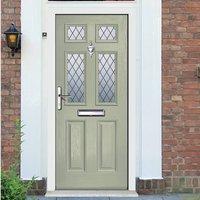 External Virtuoso Carlton Four Diamond Lead Composite Door, Shown in Olive