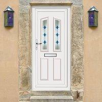 Exterior PVCu Kishorn Two Blue Diamond Door