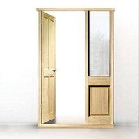 Exterior Door Frame with side glass apertures, Made to size, Type 2 Model 8.