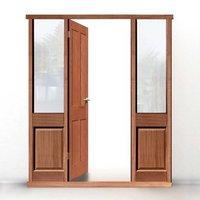 exterior door frame with side glass apertures made to size type 3 mode ...