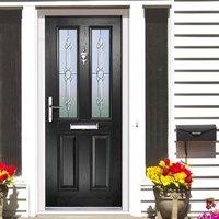 Exterior Virtuoso Clifton Torino Composite Door, shown in Black