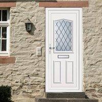 External PVC Melfort Diamond Lead Door