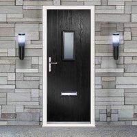 Exterior Virtuoso Chapleton A2 Composite Door, shown in Black