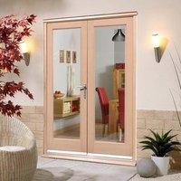 EXTERIOR Hemlock Full Pane Door Pair - Fit Your Own Glass