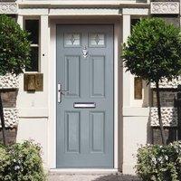 External Virtuoso Carlton Two Sextet Composite Door, Shown in Slate