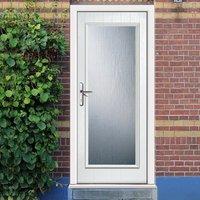 External Virtuoso Chapleton FG Glazed Composite Door, Shown in White