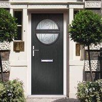 External Virtuoso Chapleton C2 Asti Composite Door, Shown in Anthracite Grey