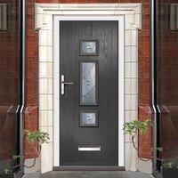 External Virtuoso Chapleton B3 Asti Door, Shown in Anthracite Grey