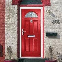 External Virtuoso Chilton One Brolo Composite Door, Shown in Red