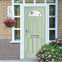 External Virtuoso Chilton One Bellini Composite Door, Shown in Sage