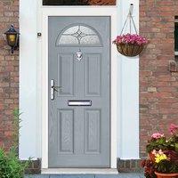 External Virtuoso Chilton One Alto Composite Door, Shown in Slate