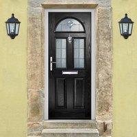 External Virtuoso Chilton Three Brolo Composite Door, Shown in Black