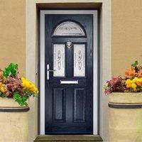 External Virtuoso Chilton Three Modena Composite Door, Shown in Blue