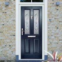 External Virtuoso Clifton Sepino Composite Door, Shown in Blue