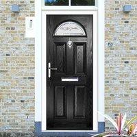 External Virtuoso Chilton One Modena Composite Door, Shown in Black