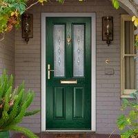 External Virtuoso Clifton Savona Composite Door, Shown in Green