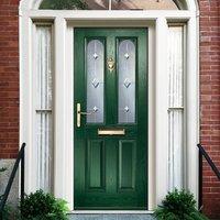 External Virtuoso Aston Nusco Composite Door, Shown in Green