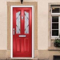 External Virtuoso Elton Trevi Composite Door, Shown in Red