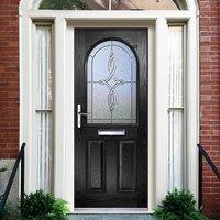 External Virtuoso Claston Cimone Composite Door, Shown in Black