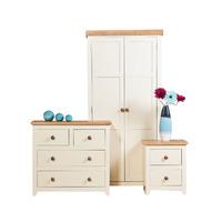 expoline jamestown 2 door wardrobe 2 plus 2 drawer chest and bedside s ...