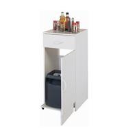 Exeter Storage Cabinet In White With 1 Door And 1 Drawer