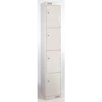 EXPRESS LOCKER - STAND 4 DOOR L.GREY H:1800 W:300 D:300MM