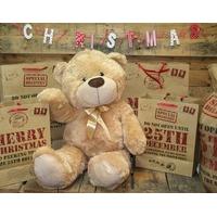 Extra Large 80Cm Super Cuddly Plush Giant Sitting Teddy Bear Soft Toy (Cookie)