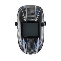 expert weld xwh14 9 13 shades pyro blue auto darkening welding helmet  ...