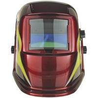 Expert Weld XWH6 9 - 13 Shades Hot Auto Darkening Welding Helmet Plus Grind Function - Red