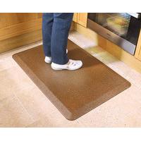 Extra Large Luxury Anti Fatigue Kitchen Mat, Granite Effect, Brown, PU