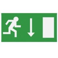 exit legend for exit box arrow down