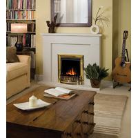 exbury brass inset electric fire from dimplex