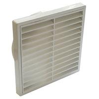 Extractor grill 4 Inch Louvered Vent White - E45003